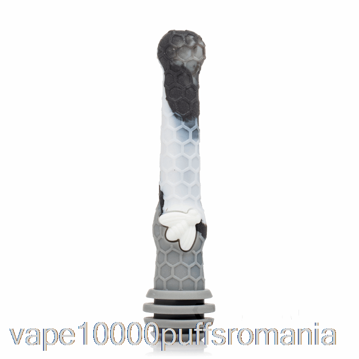 Vape Romania Stratus Honey Dipper Silicon Dab Paie Marmura Gri (negru / Gri / Alb)